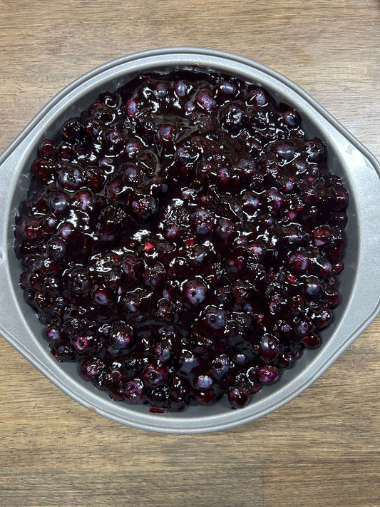 Simple Stroopwafel Blueberry Pie