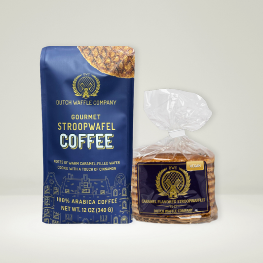 Coffee and Vegan Stroopwafels combo