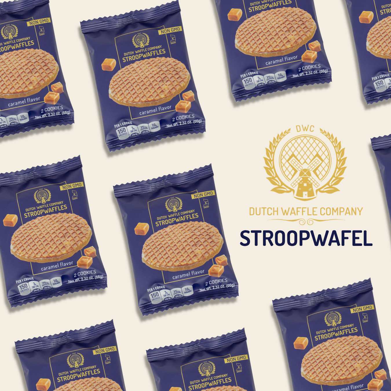 20 Classic Stroopwafels - Duo Packs (10 x 2)