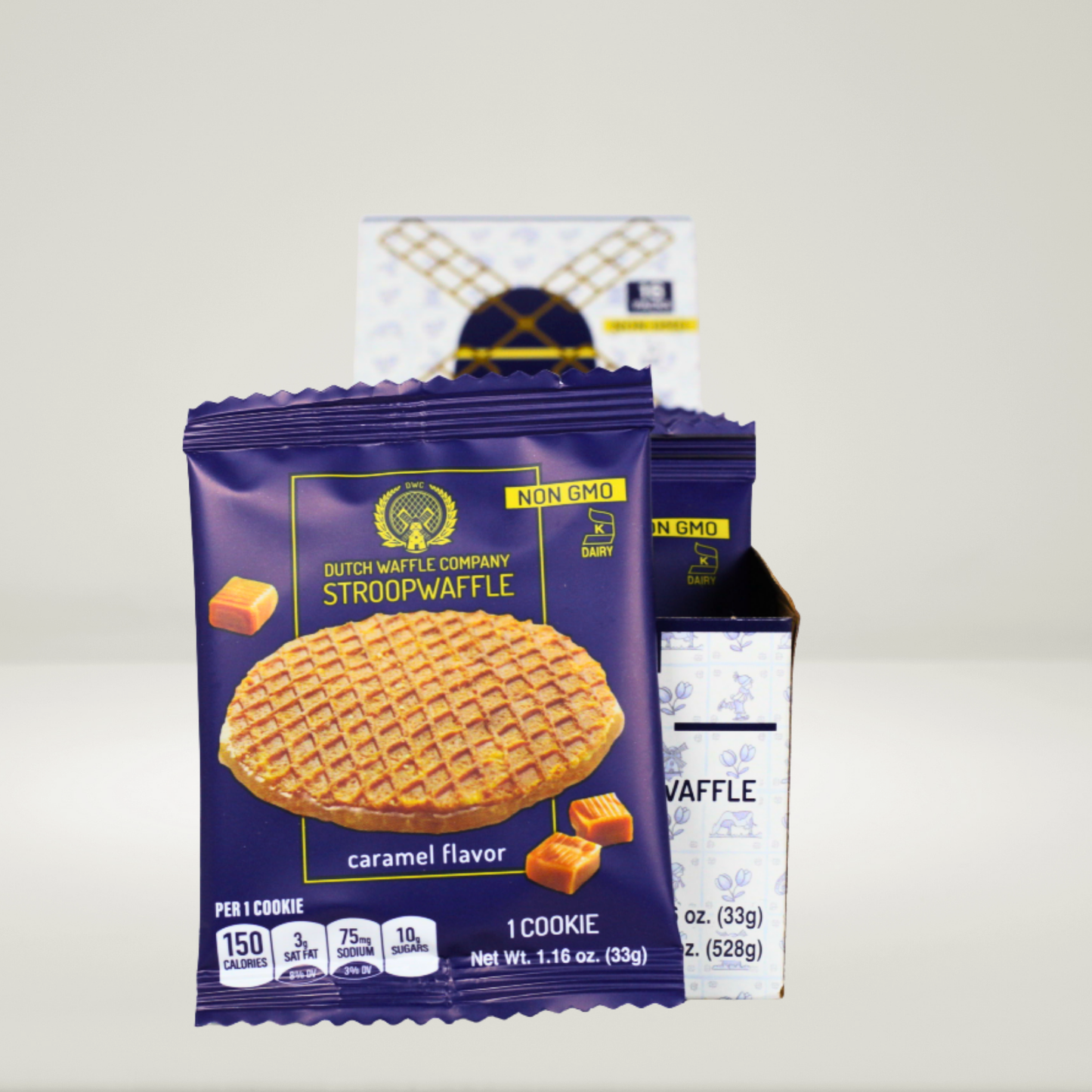 16 Classic Stroopwafels - Single Packs (16 x 1)