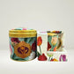Stroopwafel tin (empty) with elegant mug in Dutch Tulip design
