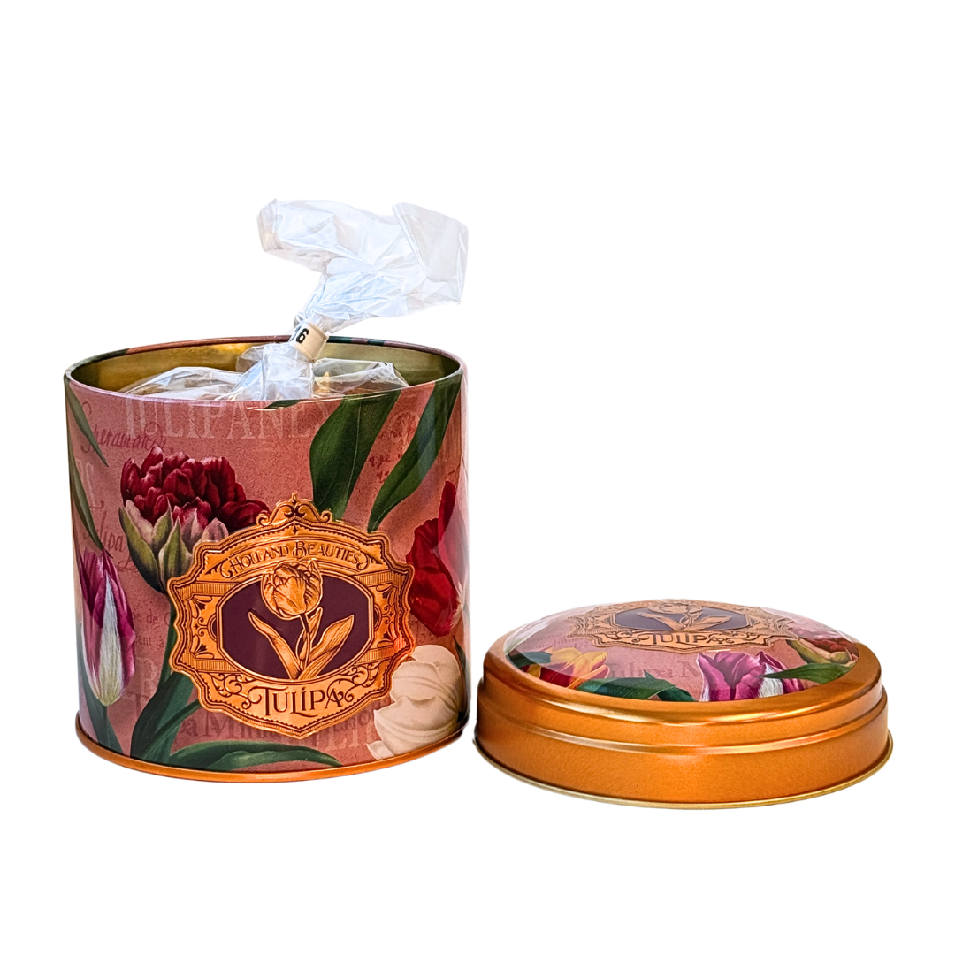 Dutch Design Stroopwafel Tin Can with 8ct Gluten Free - Vegan Stroopwafels Combo