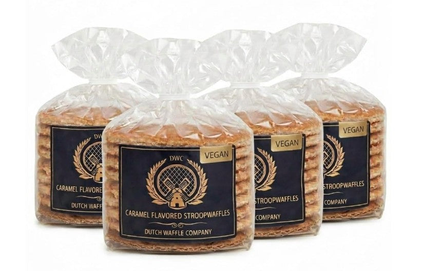 32 Vegan Stroopwafels - Wrapped (4 x 8)